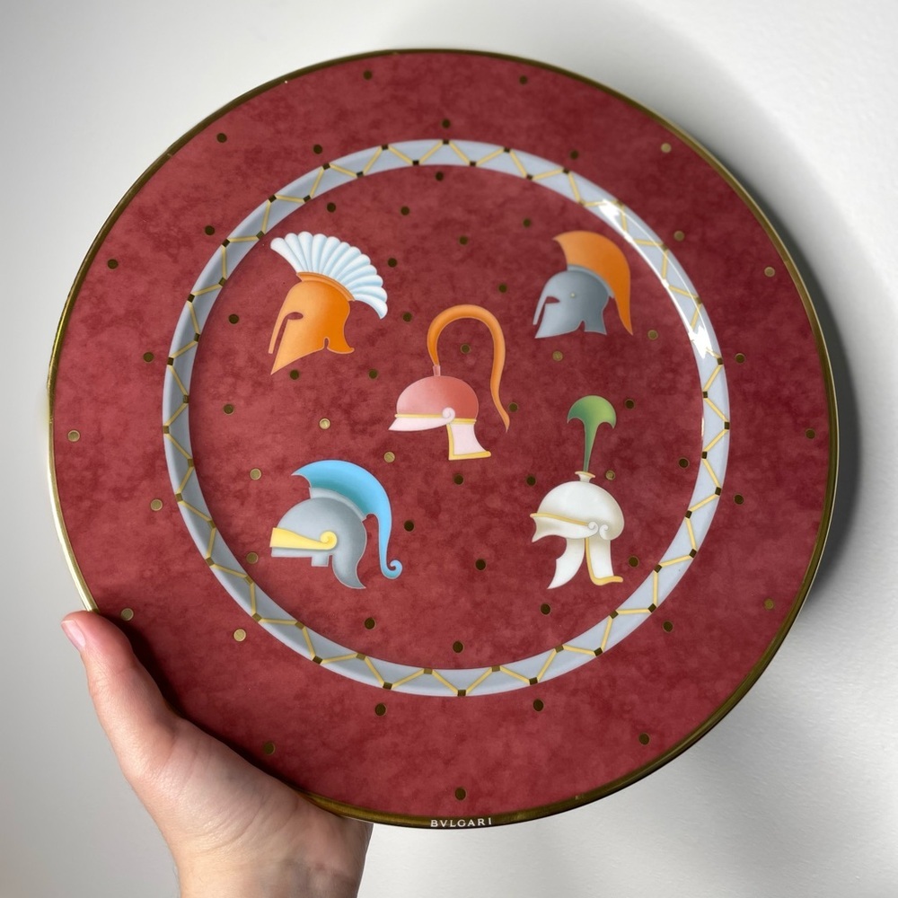 NWT BVLGARI X Rosenthal Copricapi Reali ELMI Limited Edition Decorative Plate